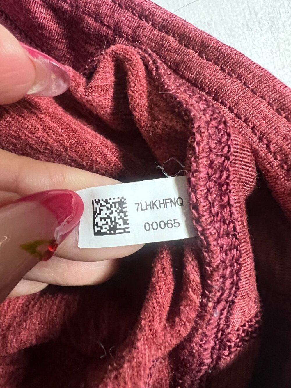 Aerie Chill Play Move Jogger Leggings Burgundy Heathered Size M Pockets - Picture 8 of 8